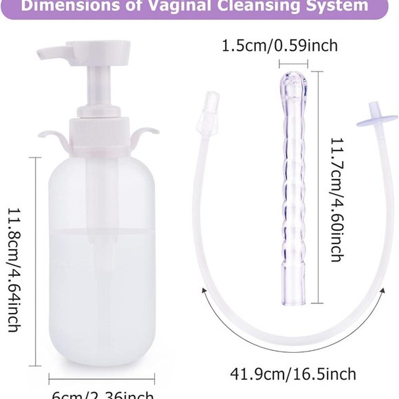 Vaginal Douche Cleaner Anal Douche Vagina Cleaning Kit 300 ml1 Full Kit - Picture 2 of 9